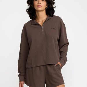 Glory Waffle Pullover Quarter Zip