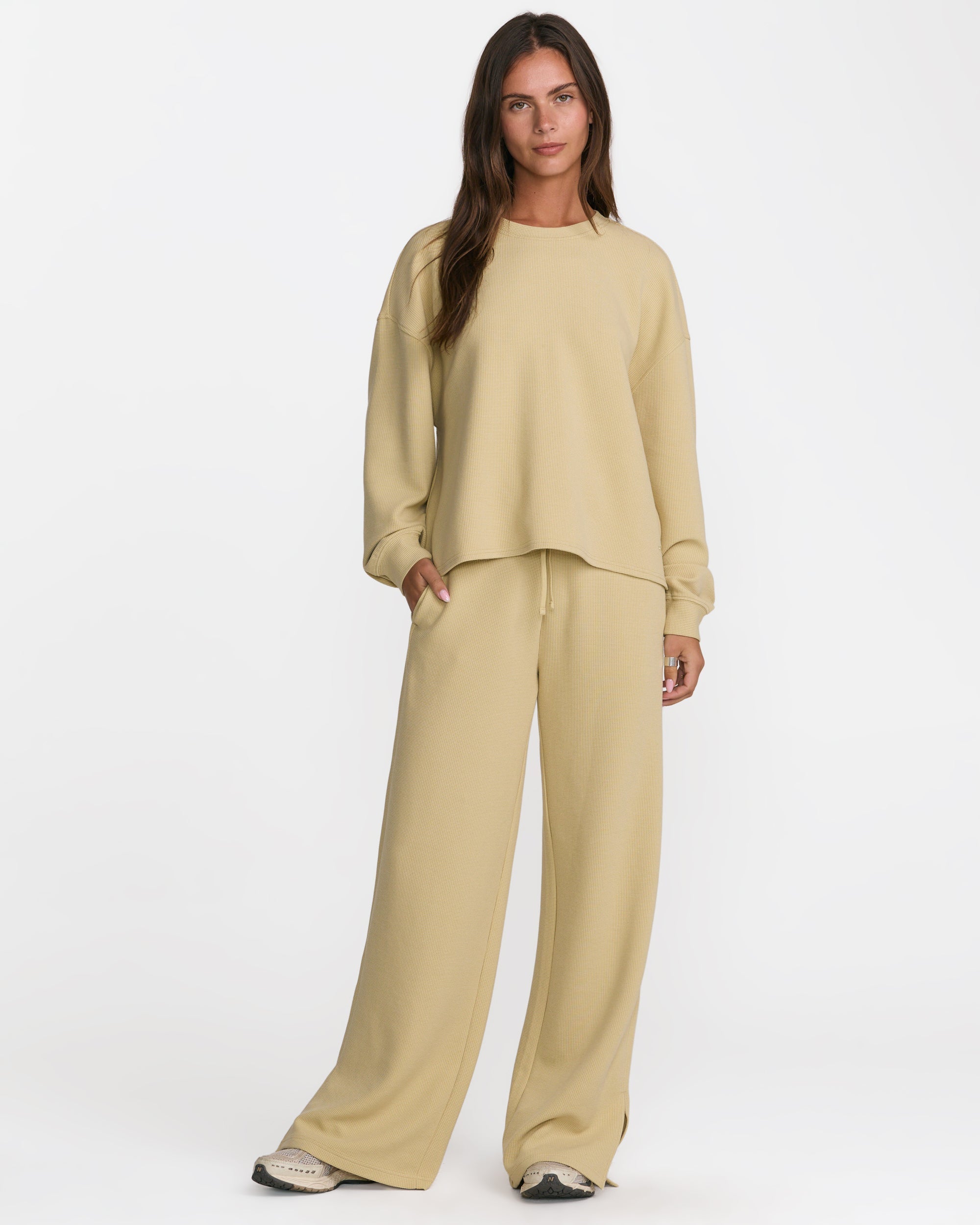 Glory Waffle Split Pant