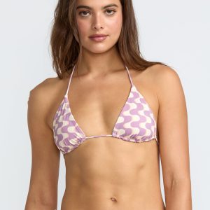 In The Groove Rev Halter Tri Bikini Top
